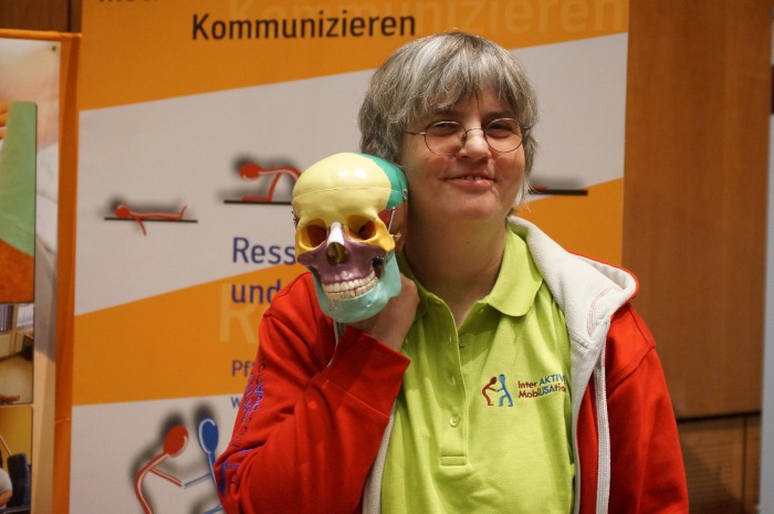 Elisabeth Kaiserauer auf der Gründermesse in Reutlingen